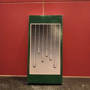 NIB Vintage Irridescent Glass Icicle Ornaments